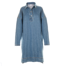 Load image into Gallery viewer, HEST Popover Denim Dress