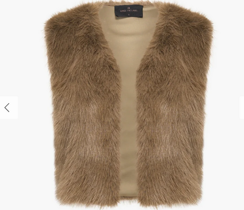 AIMEE THE LABEL Isla Faux Fur Waistcoat