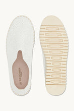 Load image into Gallery viewer, A touch of sparkle, the same iconic comfort. These platform Tulip shoes feature a glitter-effect upper that brings a feminine shimmer to our bestselling style. Crafted from recycled microfiber with a dotted laser-cut pattern, they balance lightness, support, and standout design. Resting on our platform version of the flexible Tulip outsole and stitched with colour-matched recycled thread — without glue — they’re as conscious as they are comfortable. Inside, a softly padded insole ensures daylong wearability