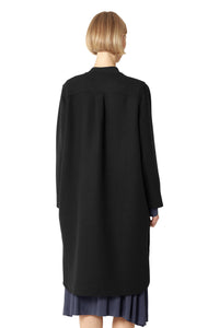 ILSE JACOBSEN Long Coat with Zip (Woolen02)