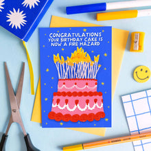 Load image into Gallery viewer, Fire Hazard - Cheeky Birthday Card