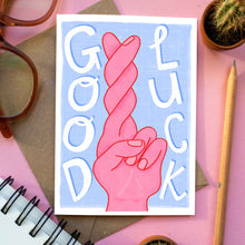 Load image into Gallery viewer, Good Luck Card Fingers Crossed