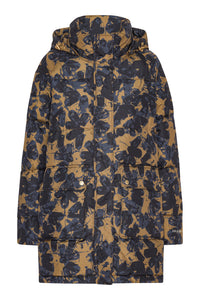 ilse jcobsen peppy07p padded coat in blue/beige print