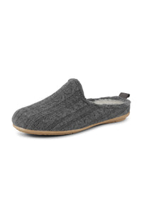 ilse jacobsen snippy03 wool slipper in grey