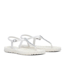 Load image into Gallery viewer, ILSE JACOBSEN Ankle Strap Flip Flops with Glitter