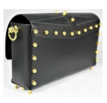 Load image into Gallery viewer, UNA BURKE LEATHER Etched Flapover Crossbody Bag