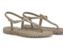 Load image into Gallery viewer, ILSE JACOBSEN Ankle Strap Flip Flops with Glitter
