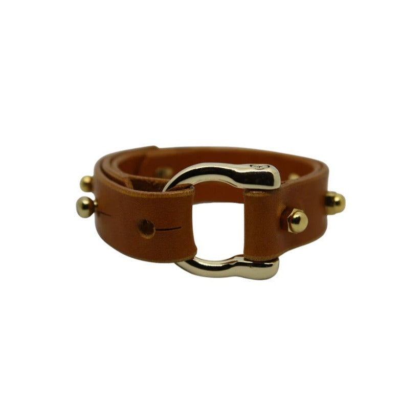 UNA BURKE LEATHER Horseshoe Bracelet